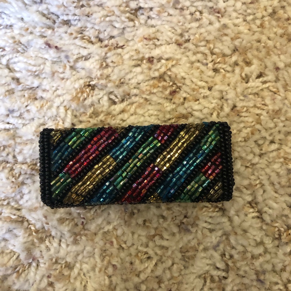Multicolor Beaded Clutch